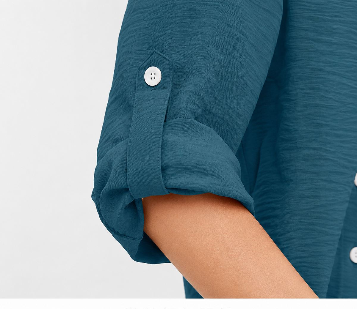 Limited Deal 8-Pack Women's Crinkled Roll-Tab Button Front Blouses