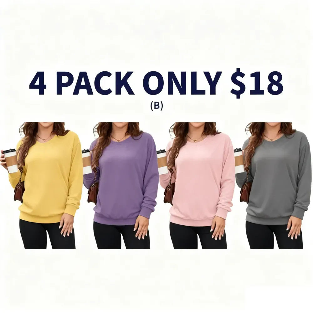 ⚡BEST SALE⚡ Women's Hoodless V-neck Sweatshirt
