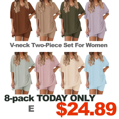 ⚡FINAL SALE⚡- Crewneck Two-Piece Set For Women