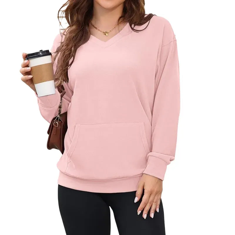 ⚡BEST SALE⚡ Women's Hoodless V-neck Sweatshirt