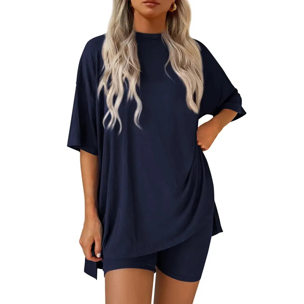 ⚡FINAL SALE⚡- Crewneck Two-Piece Set For Women