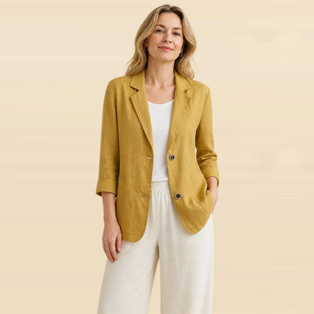 ⏰FINAL CLEARANCE⚡10-Pack Only $36.99⚡Women’s Linen Blazer – Breathable, Comfortable, Wrinkle-Resistant & Versatile