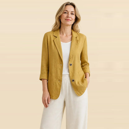 ⏰FINAL CLEARANCE⚡10-Pack Only $36.99⚡Women’s Linen Blazer – Breathable, Comfortable, Wrinkle-Resistant & Versatile