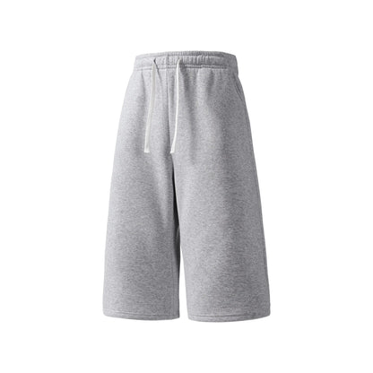 Casual Cotton Drawstring Sweat Shorts – Lightweight Summer Athletic Lounge Shorts with Pockets