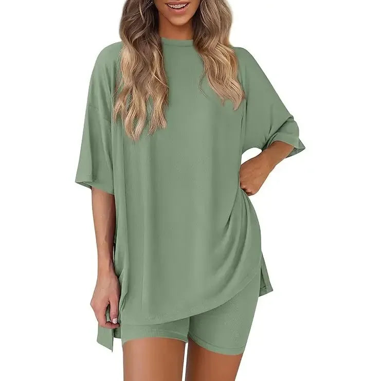 ⚡FINAL SALE⚡- Crewneck Two-Piece Set For Women