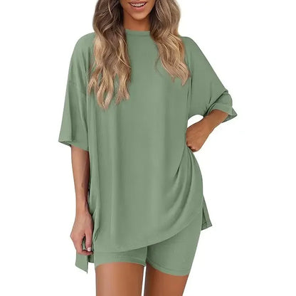 ⚡FINAL SALE⚡- Crewneck Two-Piece Set For Women