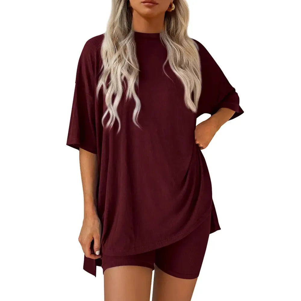 ⚡FINAL SALE⚡- Crewneck Two-Piece Set For Women