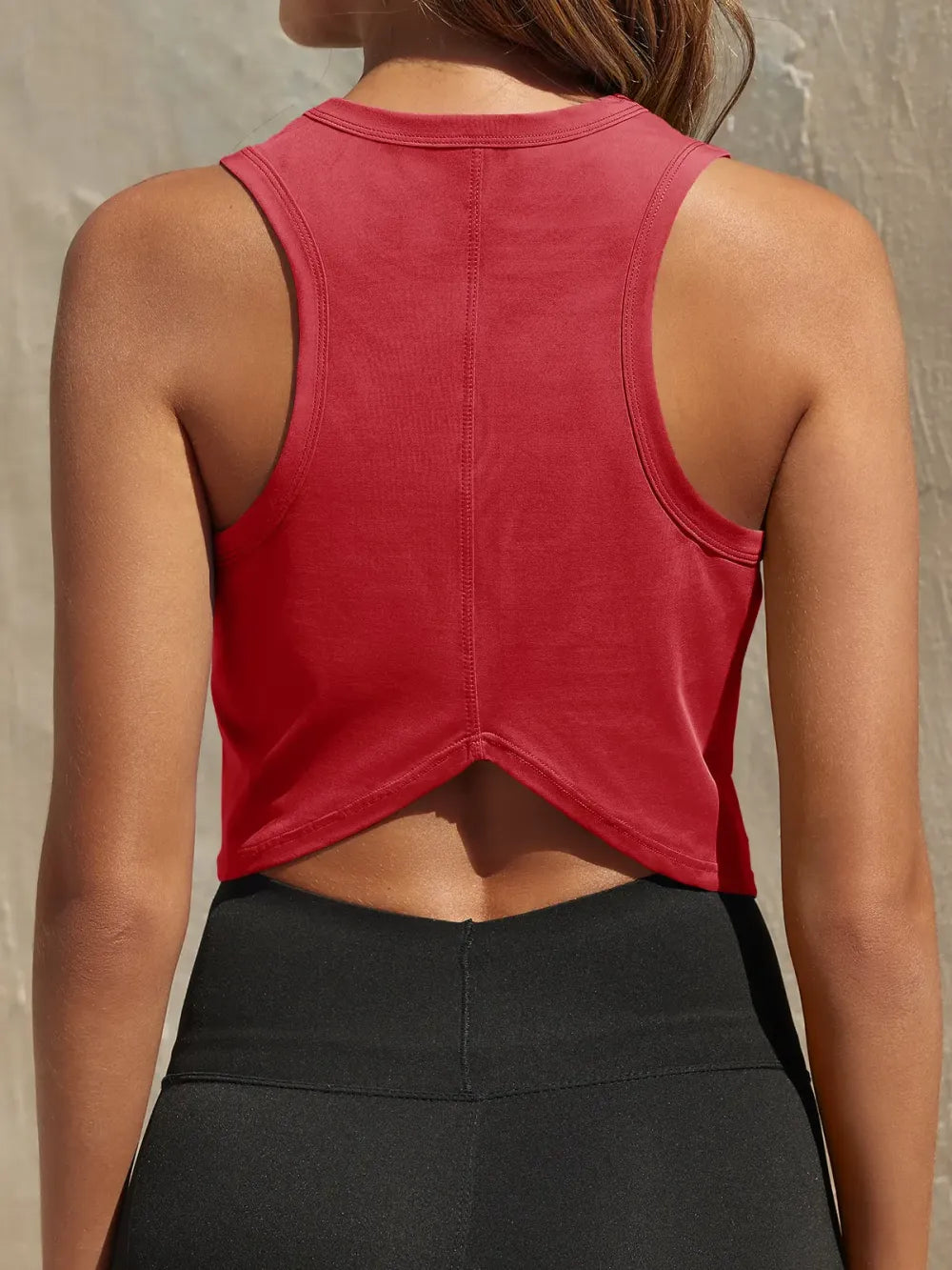 ❤️Women's Workout Cropped Tank Tops Racerback Sleeveless Crewneck Running Yoga Active Shirts