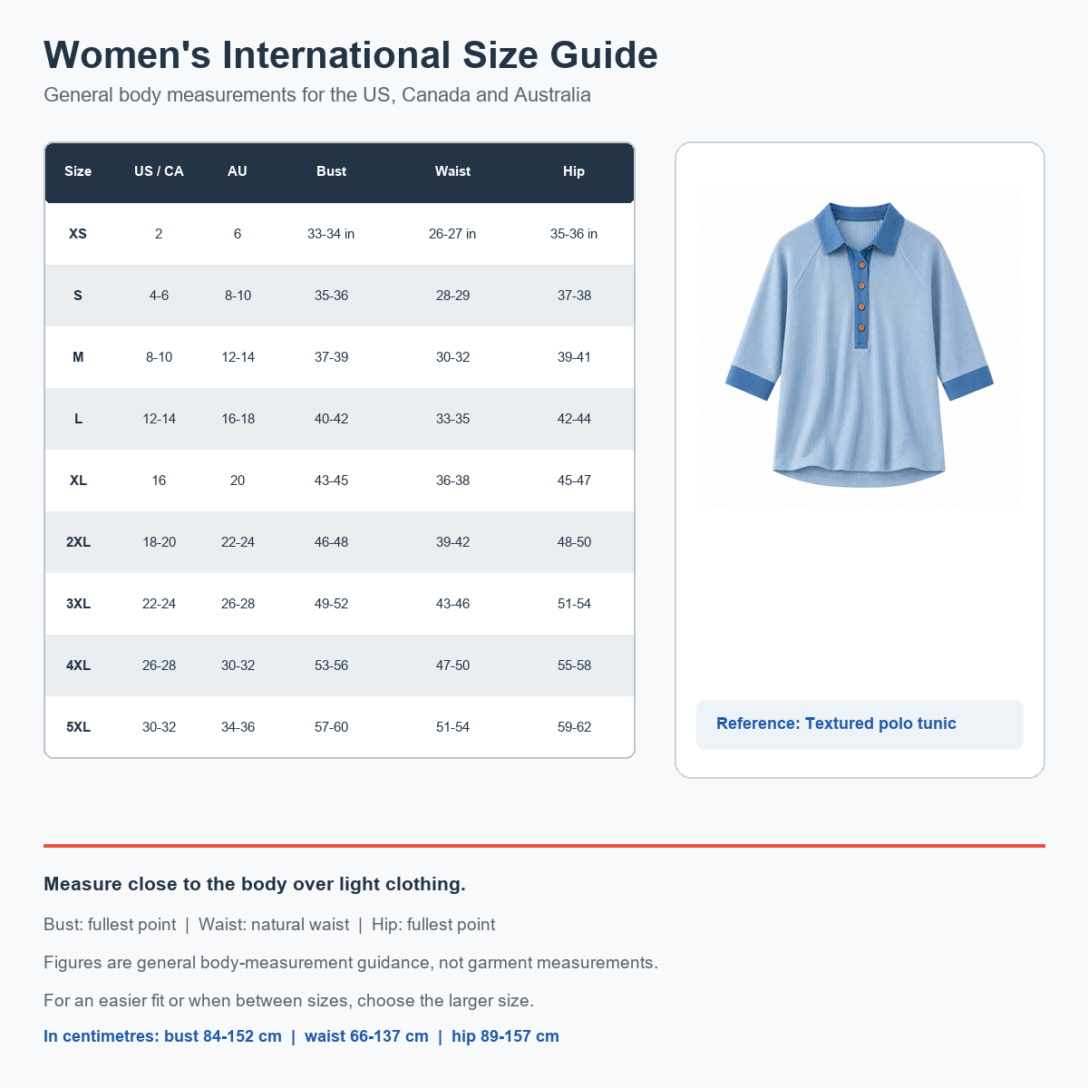 Women's Textured Three-Quarter Sleeve Polo Tunic