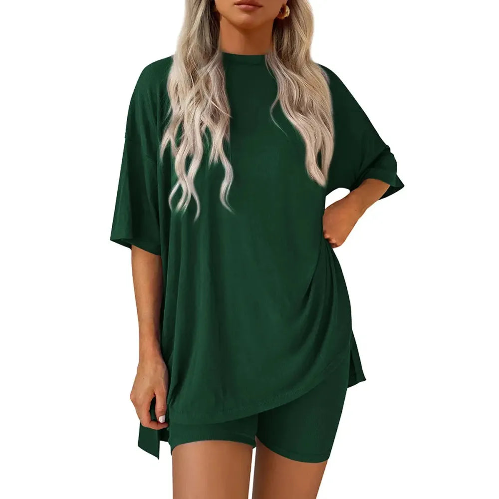 ⚡FINAL SALE⚡- Crewneck Two-Piece Set For Women