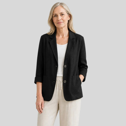⏰FINAL CLEARANCE⚡10-Pack Only $36.99⚡Women’s Linen Blazer – Breathable, Comfortable, Wrinkle-Resistant & Versatile