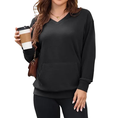 ⚡BEST SALE⚡ Women's Hoodless V-neck Sweatshirt