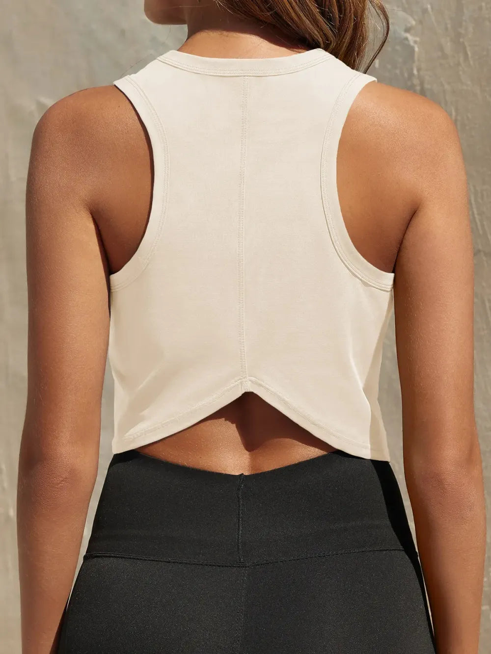 ❤️Women's Workout Cropped Tank Tops Racerback Sleeveless Crewneck Running Yoga Active Shirts