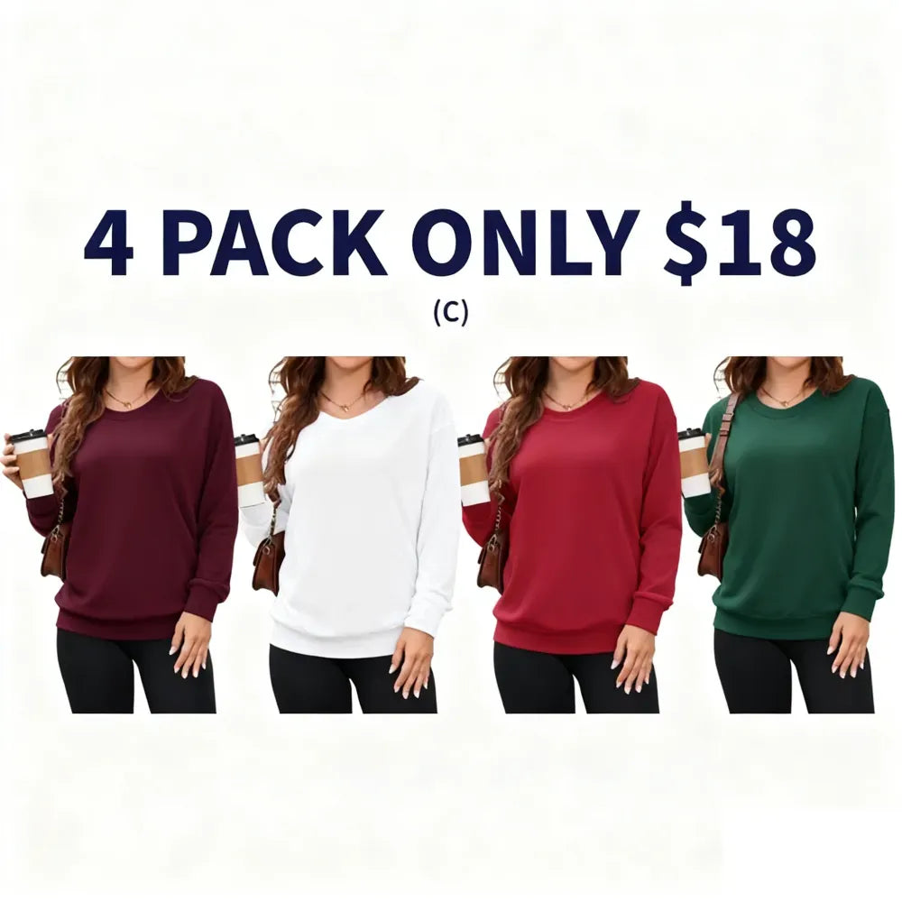 ⚡BEST SALE⚡ Women's Hoodless V-neck Sweatshirt