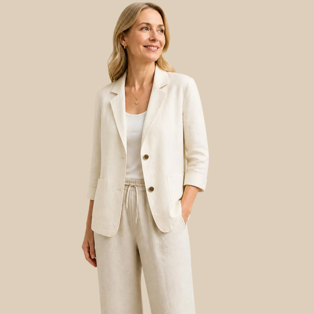 ⏰FINAL CLEARANCE⚡10-Pack Only $36.99⚡Women’s Linen Blazer – Breathable, Comfortable, Wrinkle-Resistant & Versatile