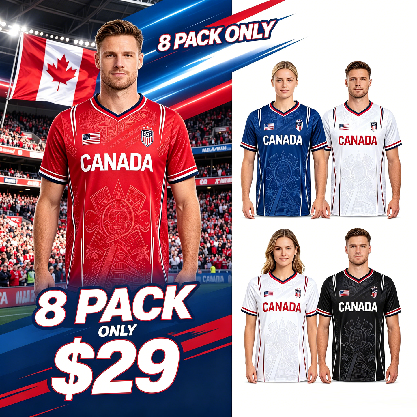 North America Soccer Fan Commemorative Jersey – Cheer for Victory