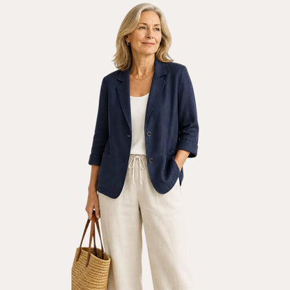 ⏰FINAL CLEARANCE⚡10-Pack Only $36.99⚡Women’s Linen Blazer – Breathable, Comfortable, Wrinkle-Resistant & Versatile