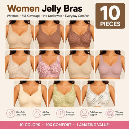 Women’s Jelly Support Bra – Wirefree & Full Coverage