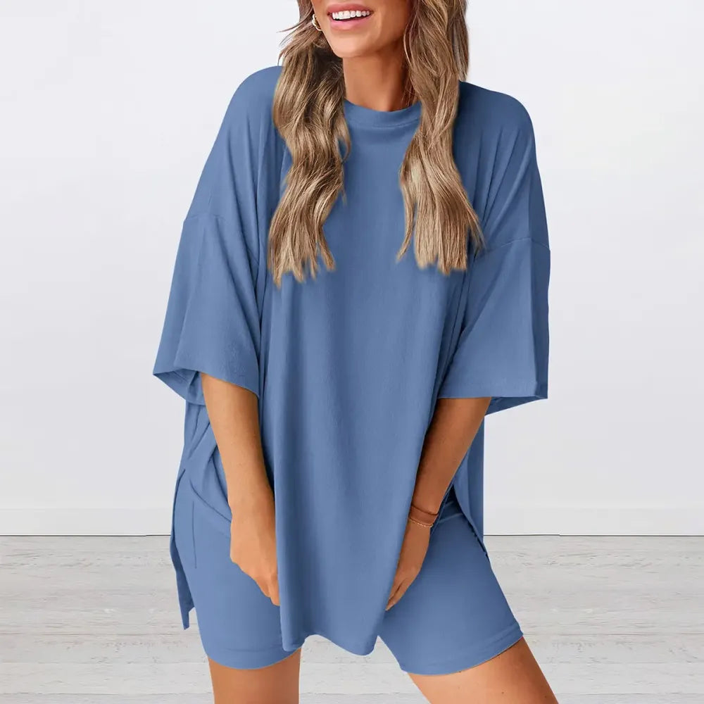 ⚡FINAL SALE⚡- Crewneck Two-Piece Set For Women