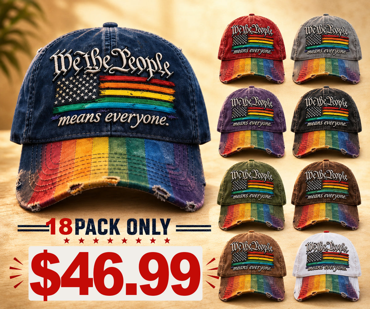 🧢✨Clearance Sale：9 pack for $36.99✨US 250th Anniversary Rainbow Colored Commemorative Hat