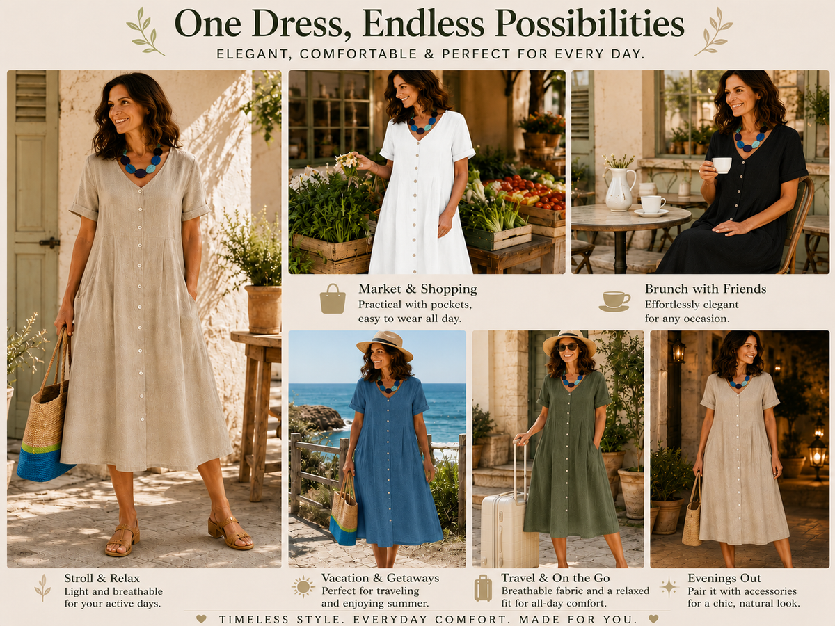 🔥The Linen Dress American Women Love to Wear All Summer