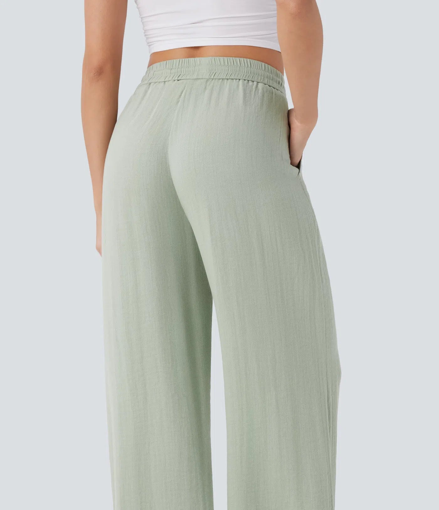 ⏰Clearance Sale⚡16 Pack only $38⚡High Waisted Drawstring Pocket Wide Leg Casual Linen-Feel Pants16 Pack for $38⚡High Waisted Drawstring Pocket Wide Leg Casual Linen-Feel Pants