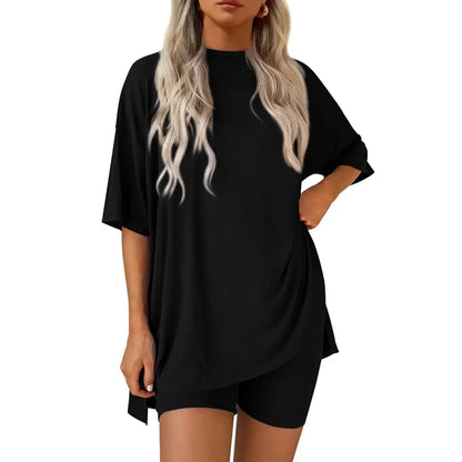 ⚡FINAL SALE⚡- Crewneck Two-Piece Set For Women
