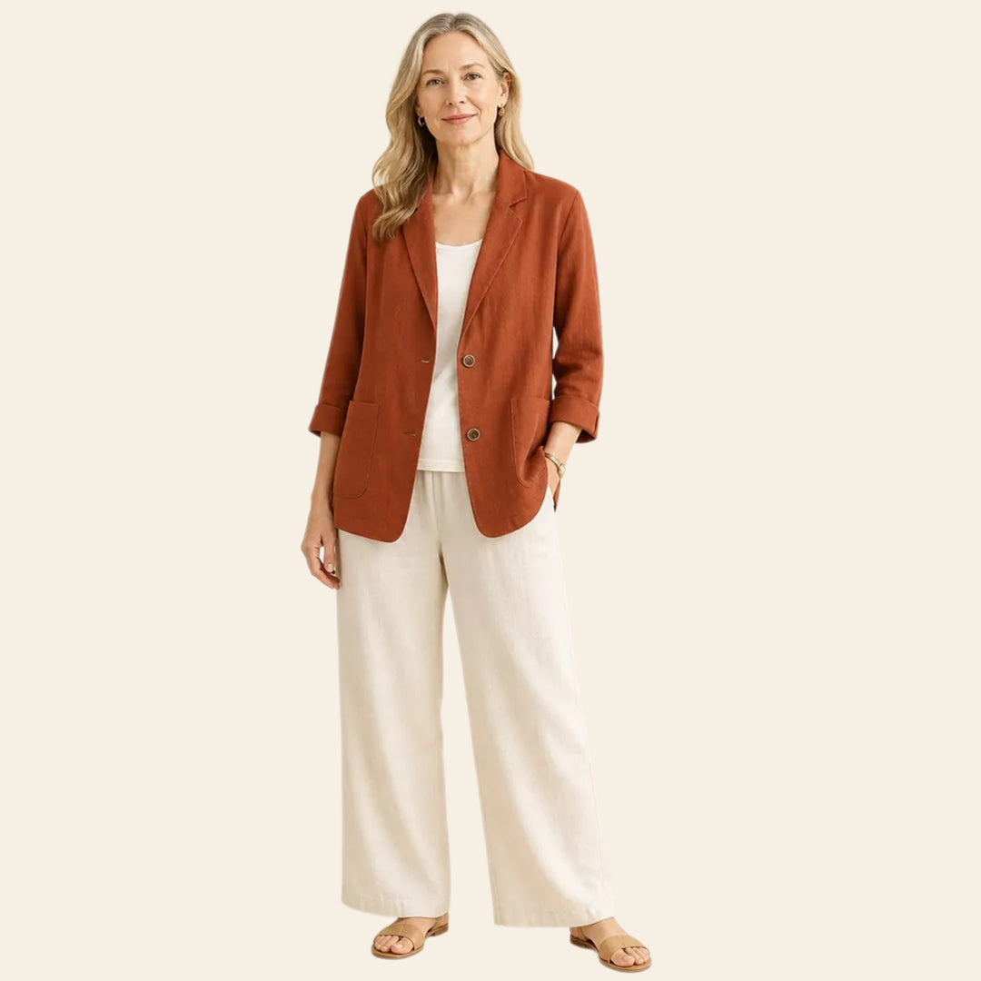 ⏰FINAL CLEARANCE⚡10-Pack Only $36.99⚡Women’s Linen Blazer – Breathable, Comfortable, Wrinkle-Resistant & Versatile