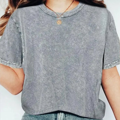 ⏰Limited Time Offer⏰ Acid Washed T-Shirts for Women - 100% Cotton