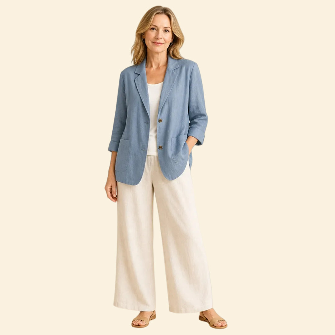 ⏰FINAL CLEARANCE⚡10-Pack Only $36.99⚡Women’s Linen Blazer – Breathable, Comfortable, Wrinkle-Resistant & Versatile