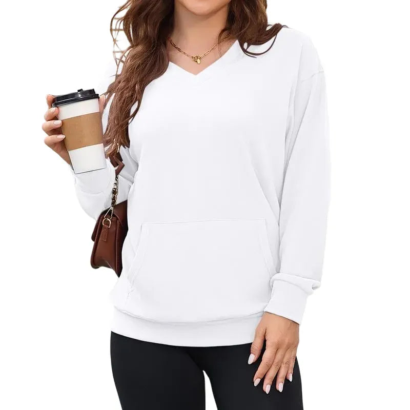 ⚡BEST SALE⚡ Women's Hoodless V-neck Sweatshirt
