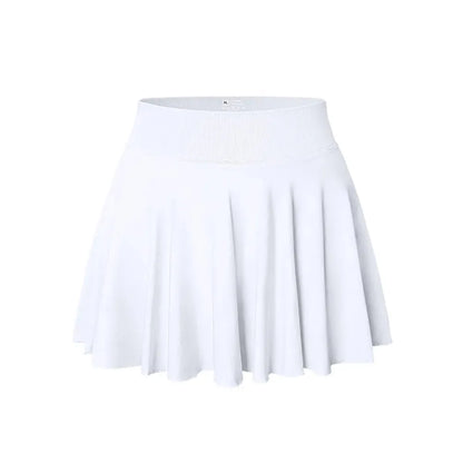 Women's One Piece Skirt One In One Flowy Basic Versatile Stretchy Flared Casual Mini Skirt