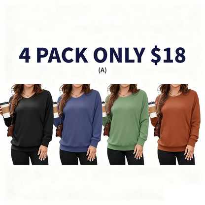 ⚡BEST SALE⚡ Women's Hoodless V-neck Sweatshirt