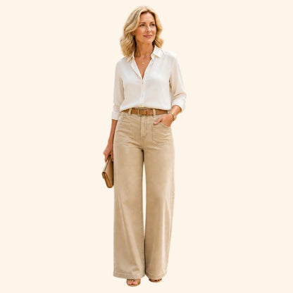⏰Clearance Sale⚡10-Pack for €38.99⚡Women’s Wide-Leg Jeans with Patch Pockets & Relaxed Fit