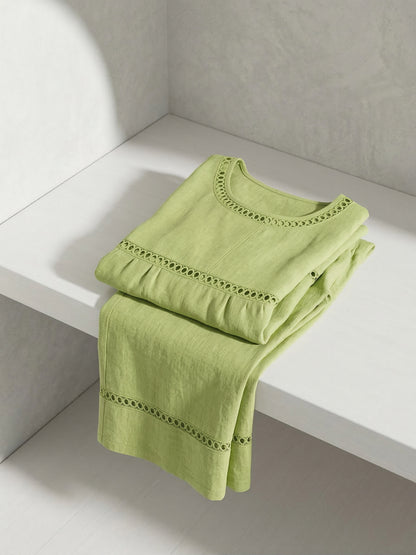 New Arrivals🔥 Women's Vintage Casual Loose-Fit Linen Two-Piece Set