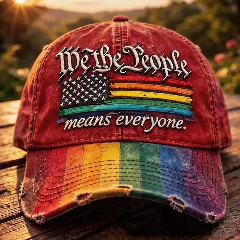 🧢✨Clearance Sale：9 pack for $36.99✨US 250th Anniversary Rainbow Colored Commemorative Hat