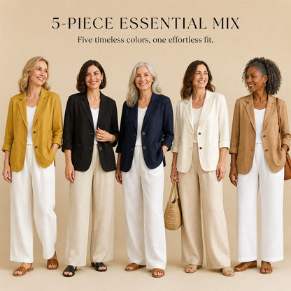 ⏰FINAL CLEARANCE⚡10-Pack Only $36.99⚡Women’s Linen Blazer – Breathable, Comfortable, Wrinkle-Resistant & Versatile