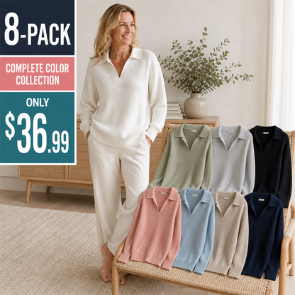 Limited-Time Knit Edit | Women's Relaxed Open-Neck Polo Knit Sweater