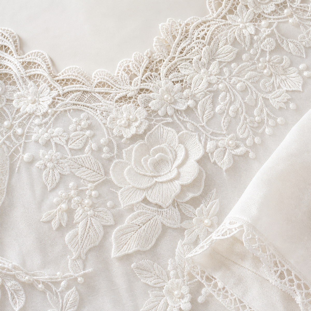Women's Lace Embroidered Short Sleeve Top