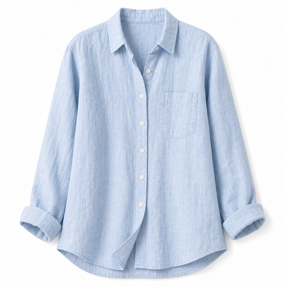⏰Clearance Sale⚡24-Pack Only $49.99⚡Women's Lightweight & Breathable Linen Shirt (Short-Sleeve / Long-Sleeve)