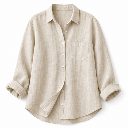 ⏰Clearance Sale⚡24-Pack Only $49.99⚡Women's Lightweight & Breathable Linen Shirt (Short-Sleeve / Long-Sleeve)