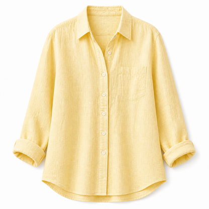 ⏰Clearance Sale⚡24-Pack Only $49.99⚡Women's Lightweight & Breathable Linen Shirt (Short-Sleeve / Long-Sleeve)