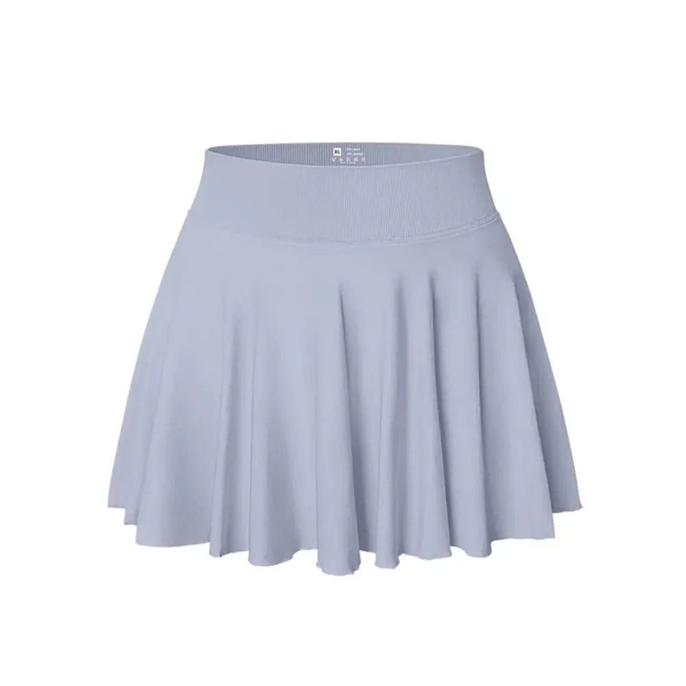 Women's One Piece Skirt One In One Flowy Basic Versatile Stretchy Flared Casual Mini Skirt