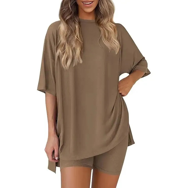 ⚡FINAL SALE⚡- Crewneck Two-Piece Set For Women