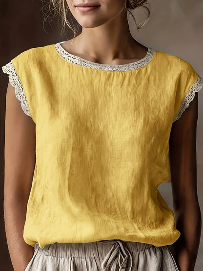 ❤️Women's Vintage Linen Short Sleeve Top❤️
