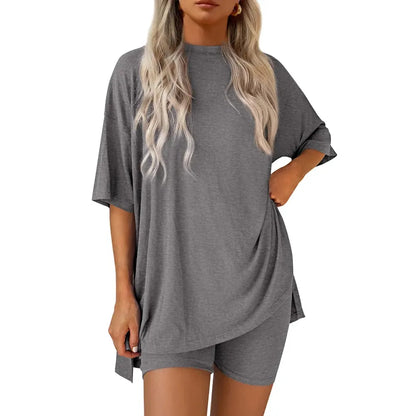 ⚡FINAL SALE⚡- Crewneck Two-Piece Set For Women