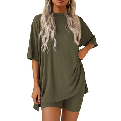 ⚡FINAL SALE⚡- Crewneck Two-Piece Set For Women