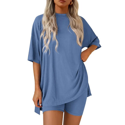 ⚡FINAL SALE⚡- Crewneck Two-Piece Set For Women