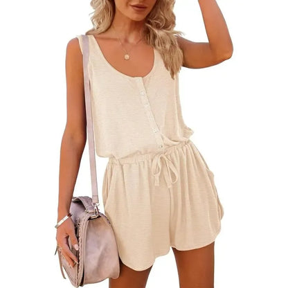 Women's Summer Casual Shorts Jumpsuit With Pockets (Just $3 Each!)