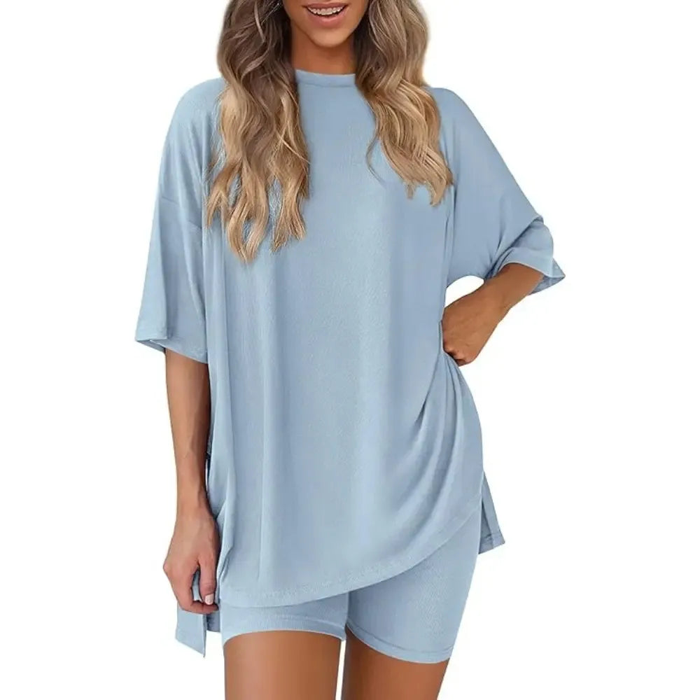 ⚡FINAL SALE⚡- Crewneck Two-Piece Set For Women